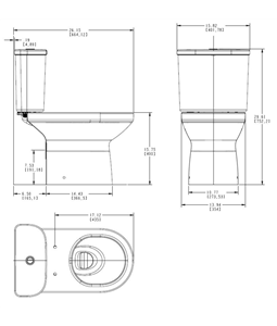 BACIA P/ CX ACOPL SADA HORIZ ROUND SPAN ROUND